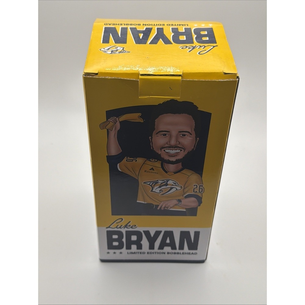 Country Legend Luke Bryan NHL Nashville Predators Bobblehead NIB 2/4/26